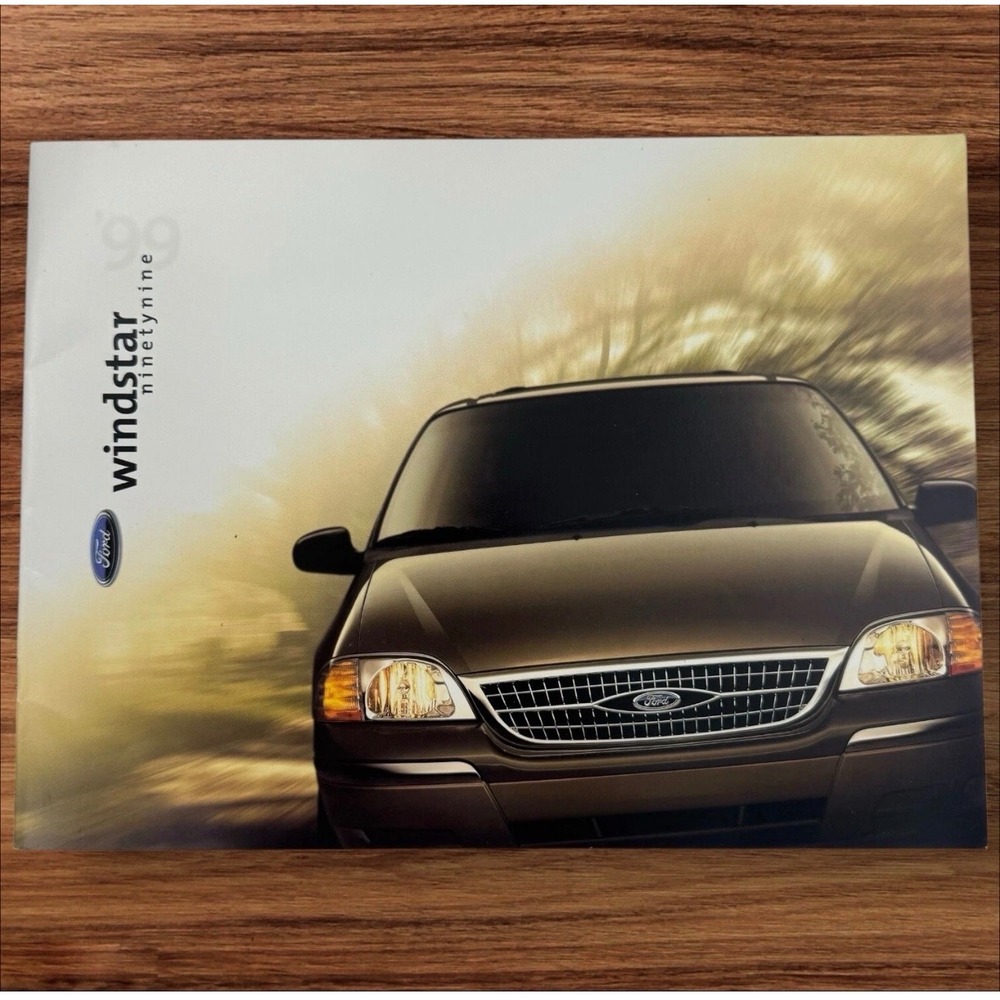 1999 Ford Windstar Sales Brochure Ninety Nine Minivan SEL SE Catalog Booklet‎